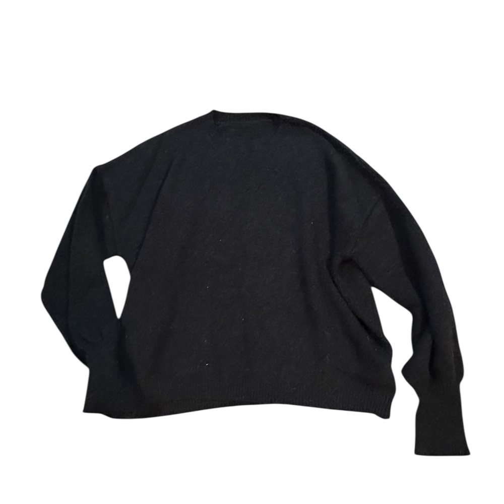 SHEIN Elegant Black Crew Neck Sweater
